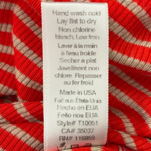 Puella Orange Striped Turtleneck Swing Top Sleeveless Tunic S - Picture 12 of 14